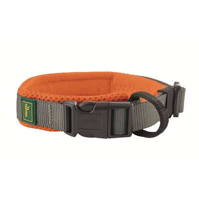 Hunter Halsband Maldon orange/grau S / 25 - 35 cm