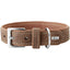 Hunter Hunde Ökoleder Halsband Porto tabak/cognac 45 / 33 - 39 cm