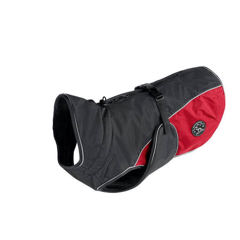 Hunter Hundemantel Uppsala Cozy anthrazit/rot 55