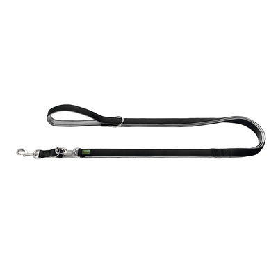 Hunter Verstellbare Führleine Neopren schwarz/grau 15/200