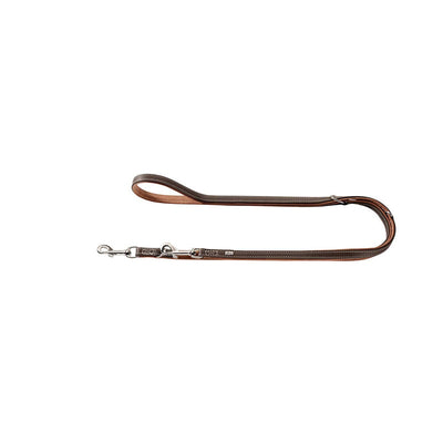 Hunter Verstellbare Hunde Leder Führleine Porto d-braun 200cm/15mm