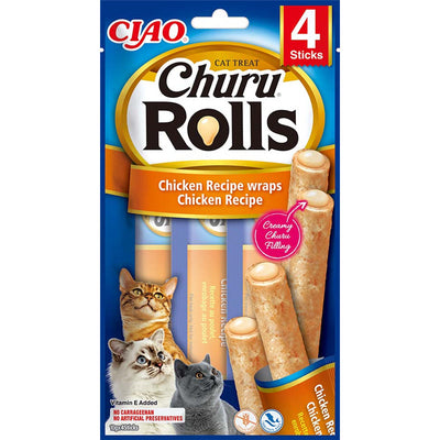 Ina. Cat Churu Rolls Chicken Recipe wraps Chicken Recipe 4x10g 1 Stück