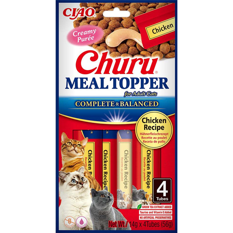 Inaba Cat Churu Meal Topper Chicken Recipe 4 x14g 1 Stück