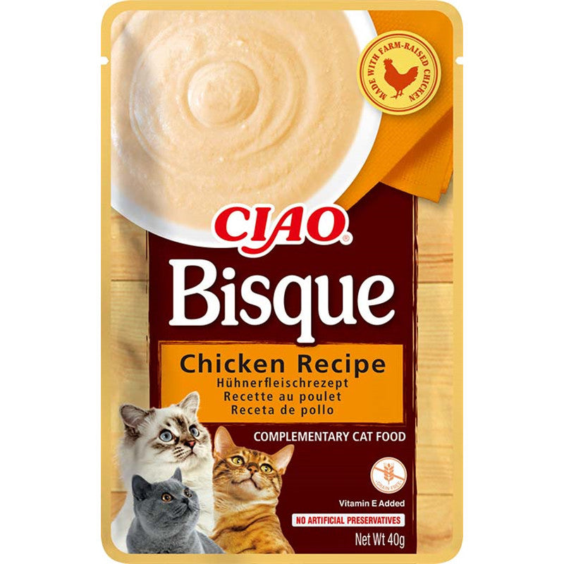 Inaba Cat Ciao Bisque Chicken Recipe 40 g