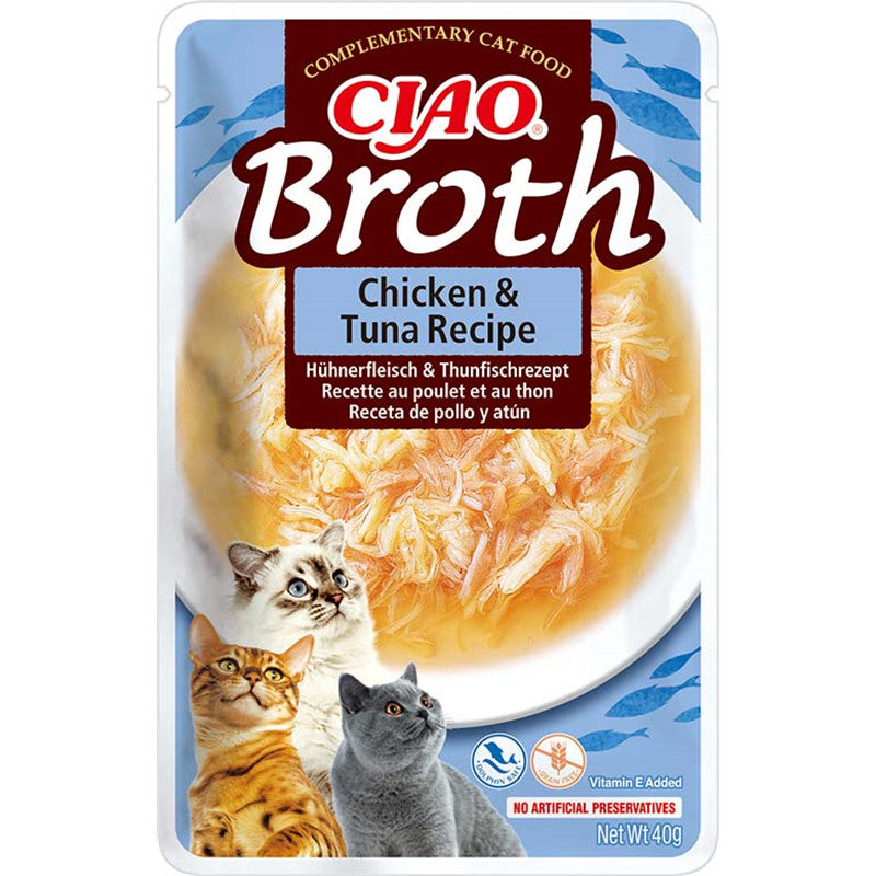 Inaba Cat Ciao Broth Chicken & Tuna Recipe 40 g