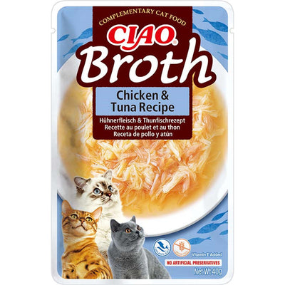 Inaba Cat Ciao Broth Chicken & Tuna Recipe 40 g