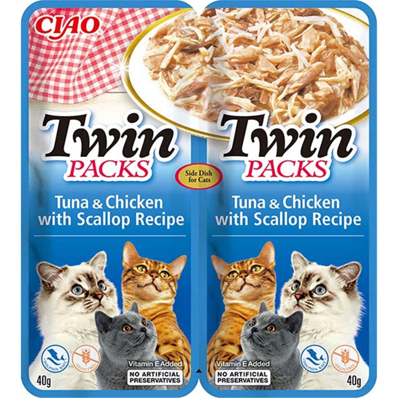 Inaba Cat Ciao TwinPack Tuna & Chicken with Scallop Recipe in Scallop Broth 2x40g 1 Stück
