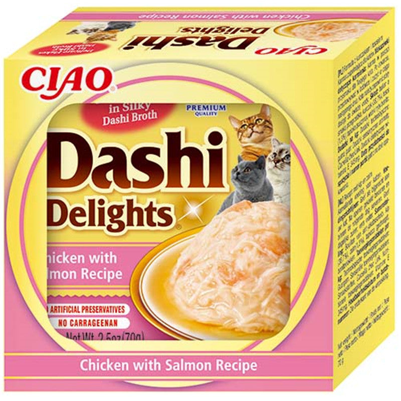 Inaba Cat Dashi Delights Chicken with Salmon Recipe 70 g