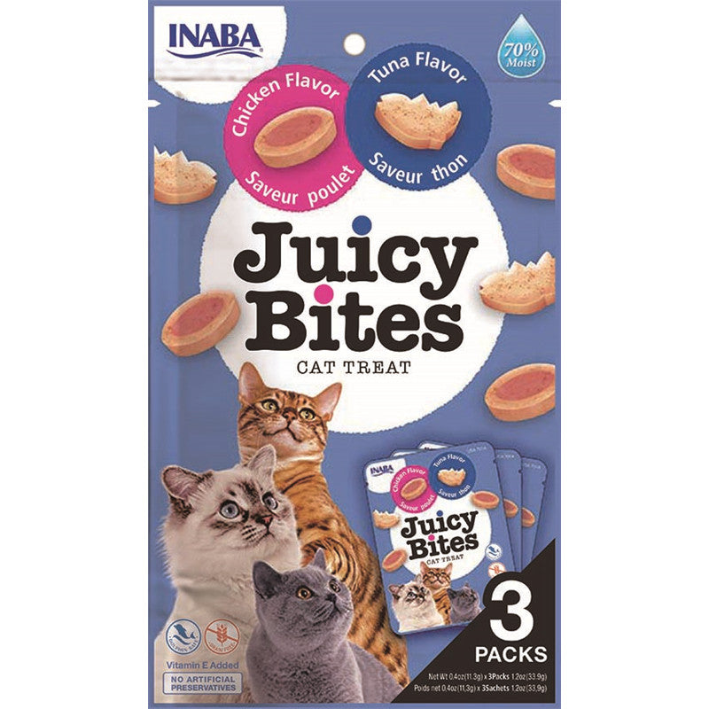 Inaba Cat Juicy Bites Chicken+Tuna Flavour 3 x11,3g 1 Stück