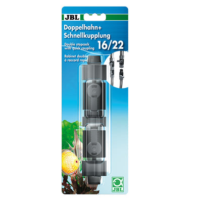 JBL Doppelhahn + Schnellkupplung  16/22
