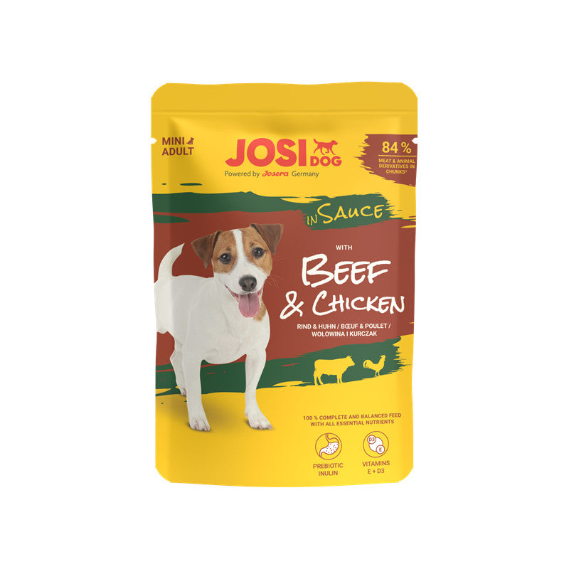 JosiDog Mini Beef & Chicken in Sauce 100 g