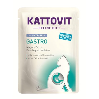 Kattovit Feline Diet Gastro Ente + Reis  85 g