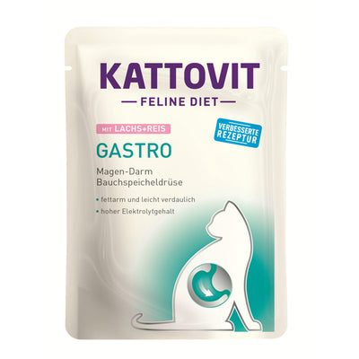 Kattovit Feline Diet Gastro Lachs + Reis  85 g