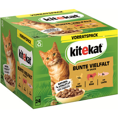 KITEKAT™ Portionsbeutel Multipack Bunte Vielfalt in Sauce  24x85g