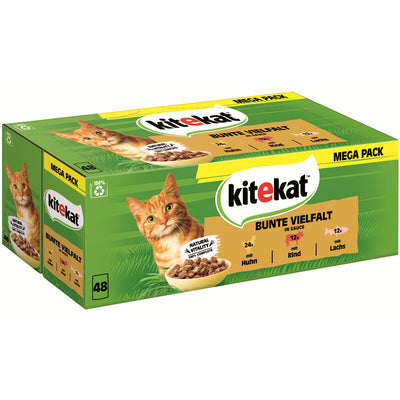 KITEKAT™ Portionsbeutel Multipack Bunte Vielfalt in Sauce   48 x 85g