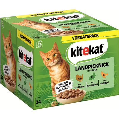 KITEKAT™ Portionsbeutel Multipack Landpicknick in Sauce  24 x 85 g