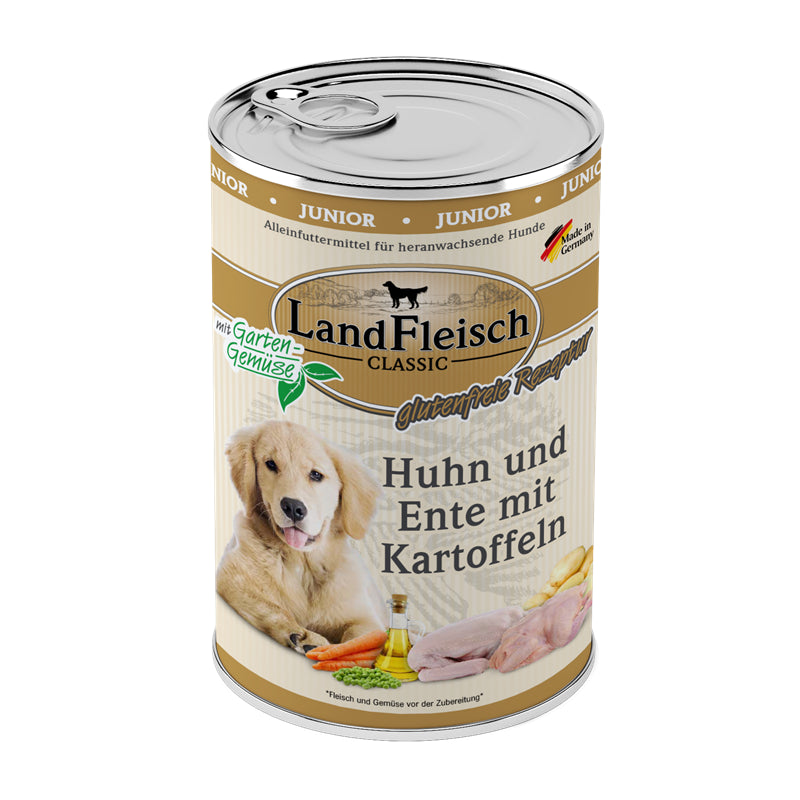 LandFleisch Classic Junior Huhn, Ente und Kartoffeln mit Gartengemüse 400 g