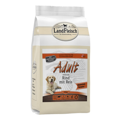 LandFleisch Dog Trocken Adult Rind mit Reis 10 kg