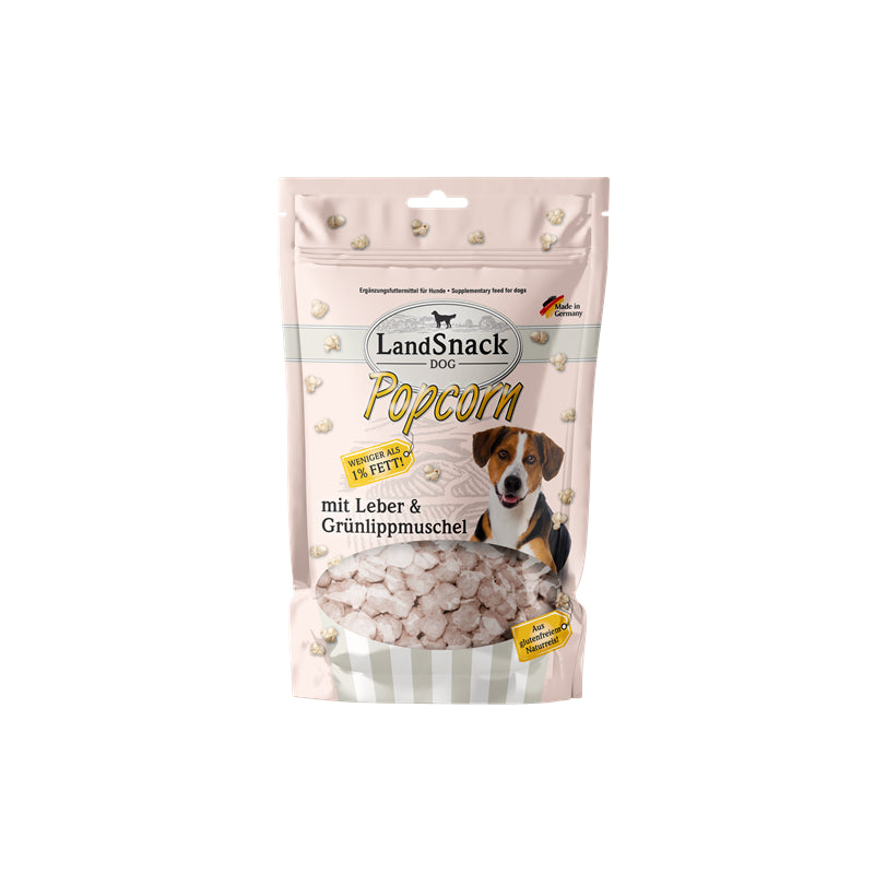 LandSnack Dog Popcorn mit Leber und Grünlippmuschel 100 g