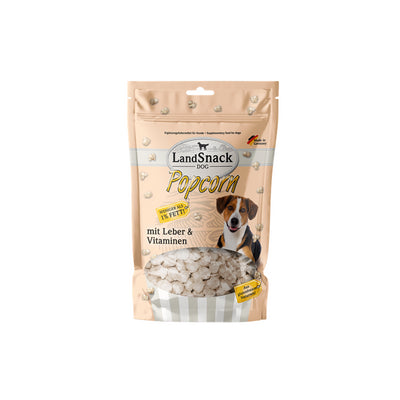 LandSnack Dog Popcorn mit Leber und Vitaminen 100 g