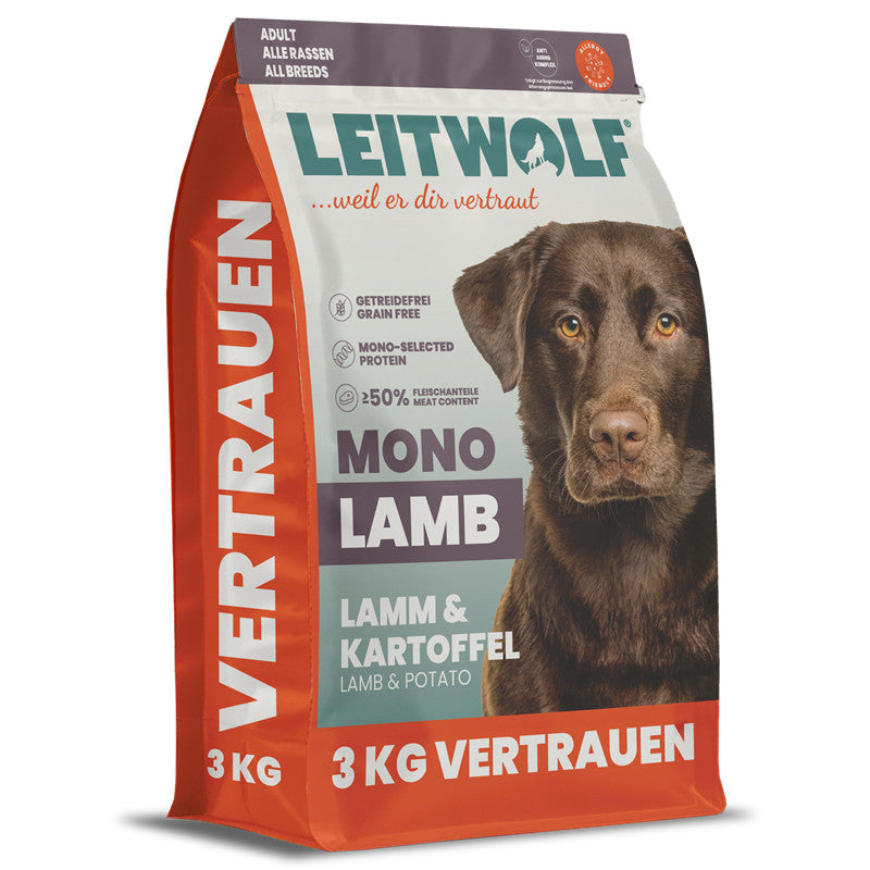 Leitwolf MONO LAMB Adult Lamm & Kartoffel 3 kg