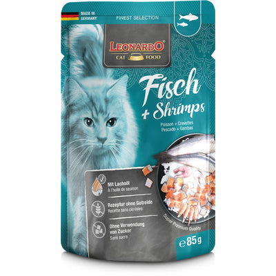 LEONARDO Adult Fisch + Shrimps 85 g