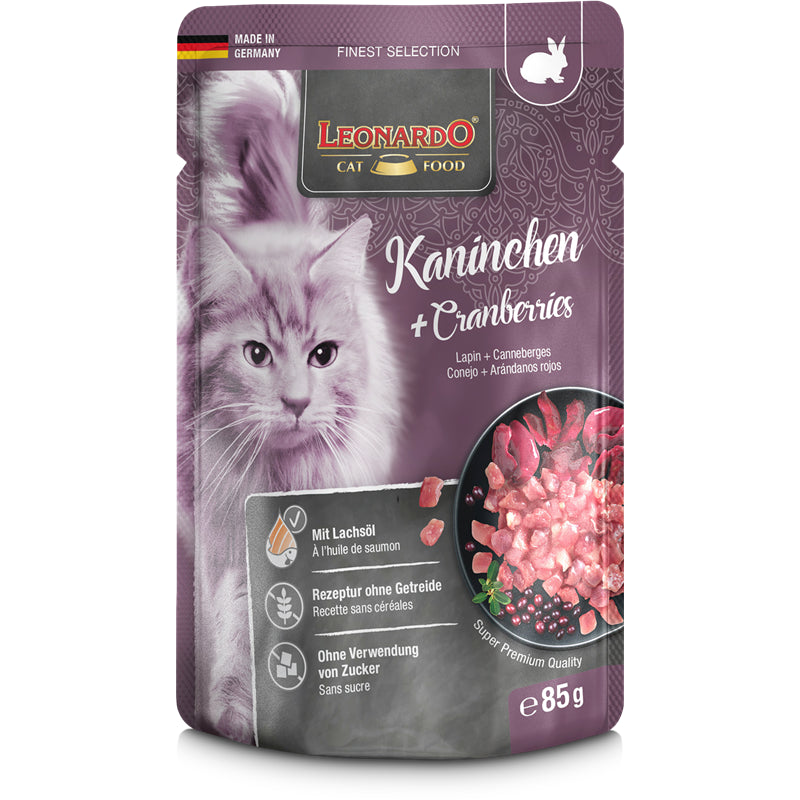 LEONARDO Adult Kaninchen + Cranberries 85 g