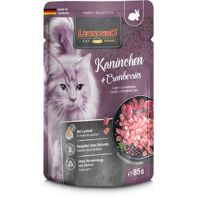 LEONARDO Adult Kaninchen + Cranberries 85 g