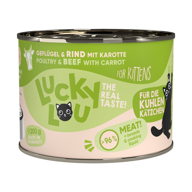 Lucky Lou Lifestage Kitten Geflügel + Rind 200 g