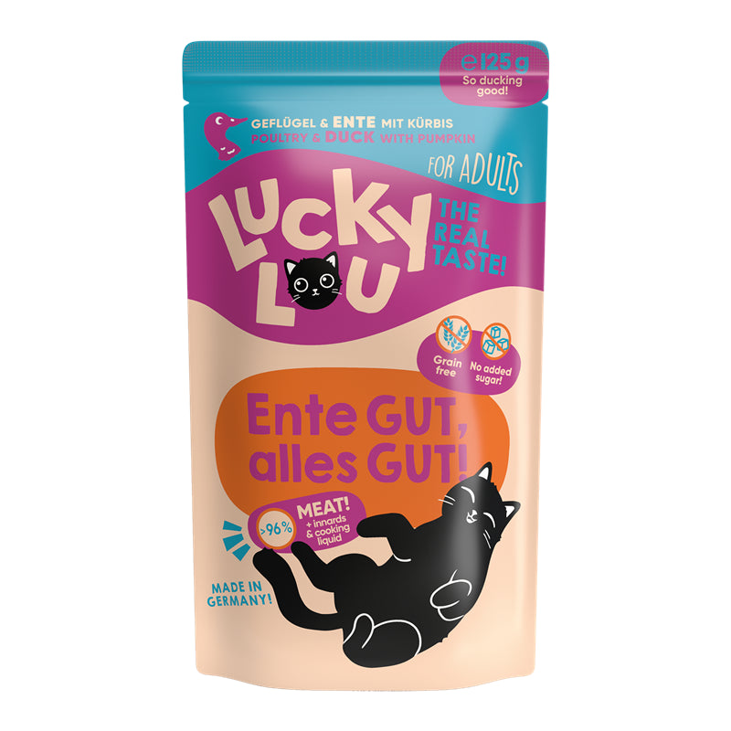 Lucky Lou PB Lifestage Adult Geflügel + Ente 125g