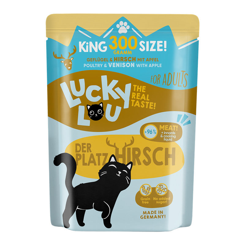 Lucky Lou PB Lifestage Adult Geflügel + Hirsch  300 g