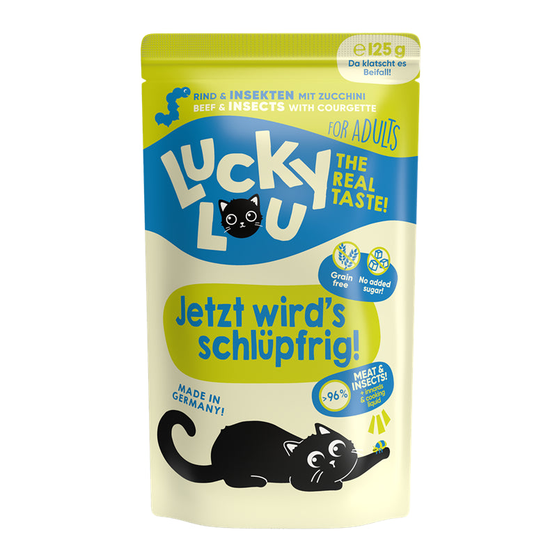 Lucky Lou PB Lifestage Adult Rind + Insekten  125g