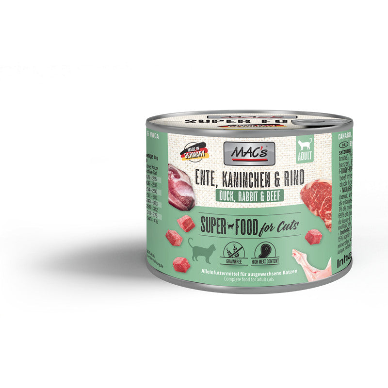 MAC's CAT Ente, Kaninchen & Rind 200 g