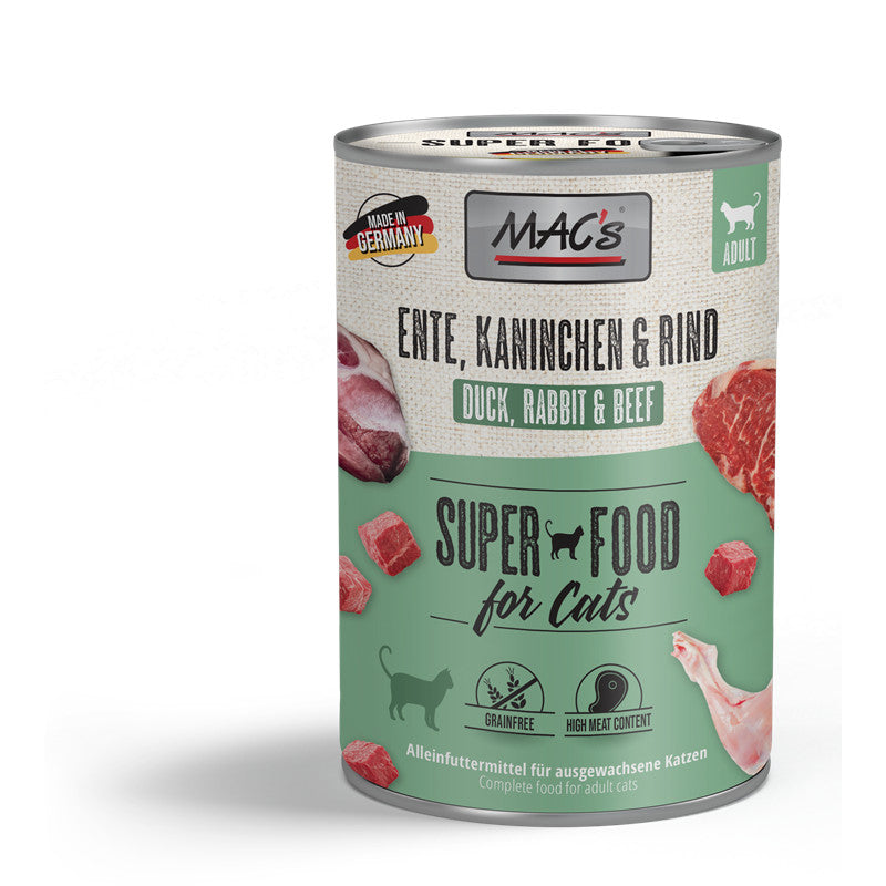MAC's CAT Ente, Kaninchen & Rind 400 g