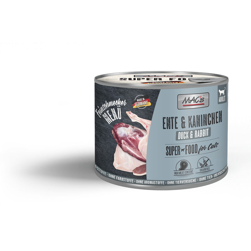 MAC's CAT Feinschmecker Ente & Kaninchen 200 g