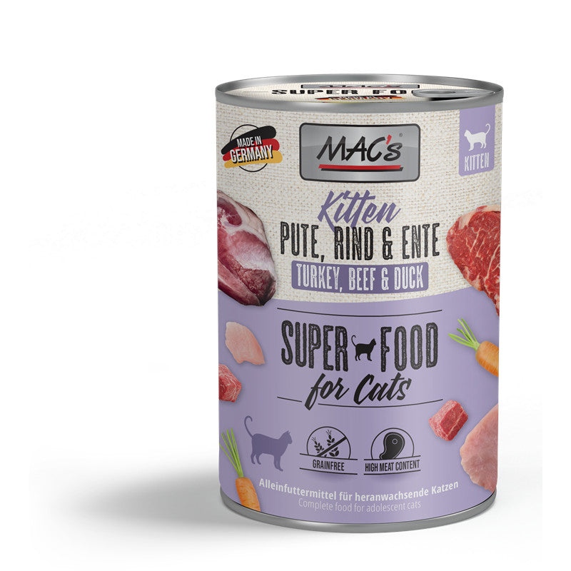 MAC's CAT Kitten Pute, Rind & Ente 400 g