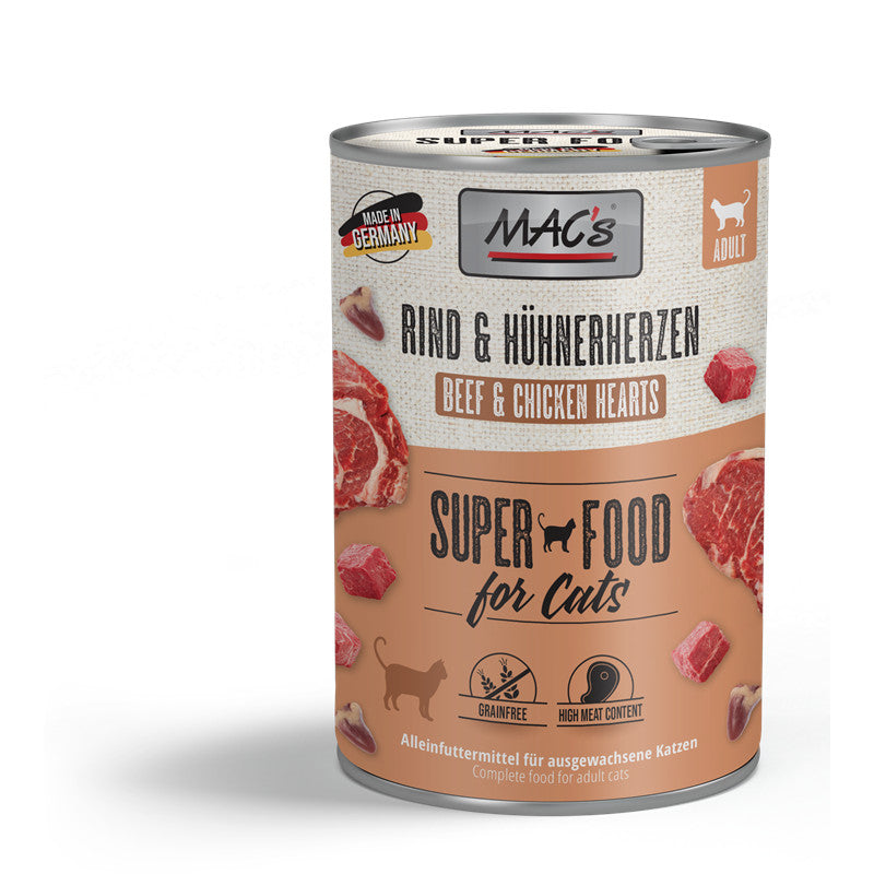 MAC's CAT Rind & Hühnerherzen 400 g
