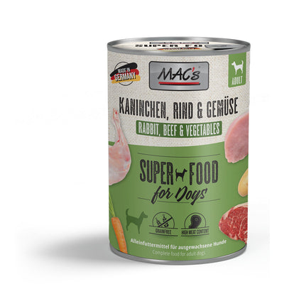 MAC's DOG Kaninchen, Rind & Gemüse 400 g