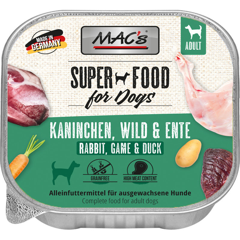MAC's DOG Kaninchen, Wild & Ente 150 g