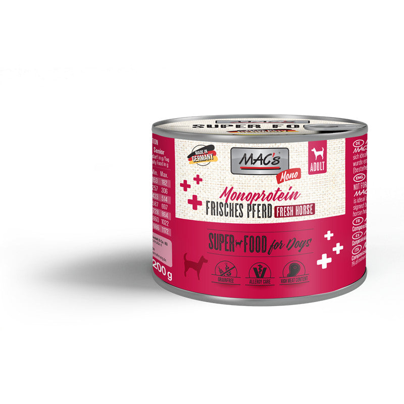 MAC's DOG Mono Frisches Pferd 200 g