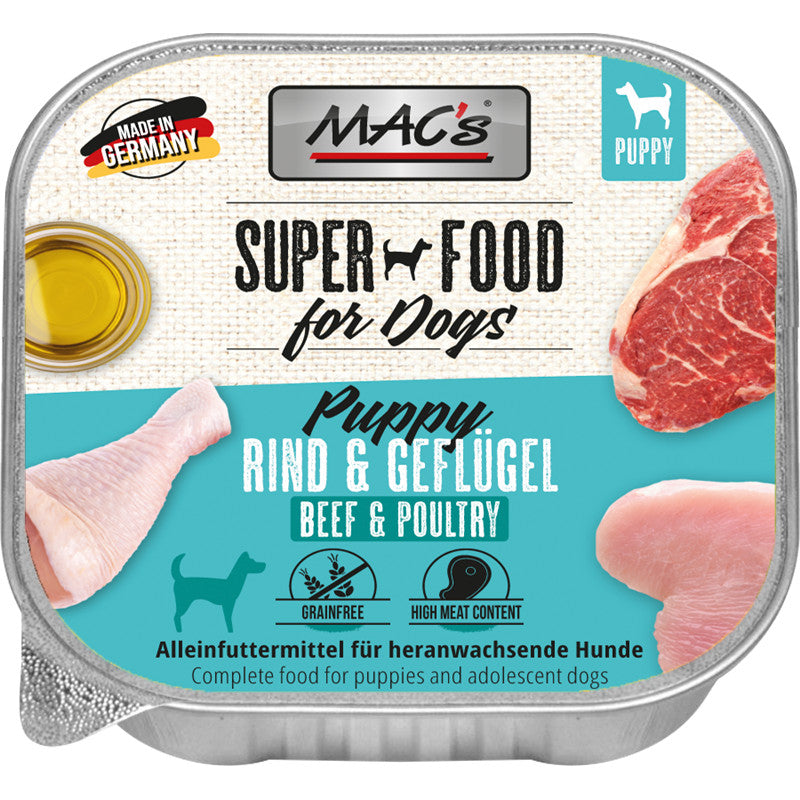MAC's DOG Puppy Rind & Geflügel 150 g