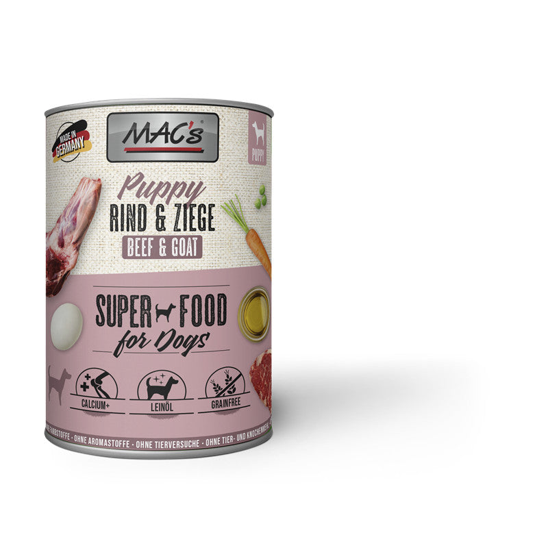 MAC's DOG Puppy Rind & Ziege 400 g