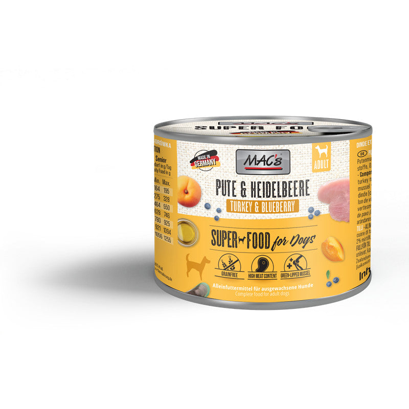 MAC's DOG Pute & Heidelbeere 200 g