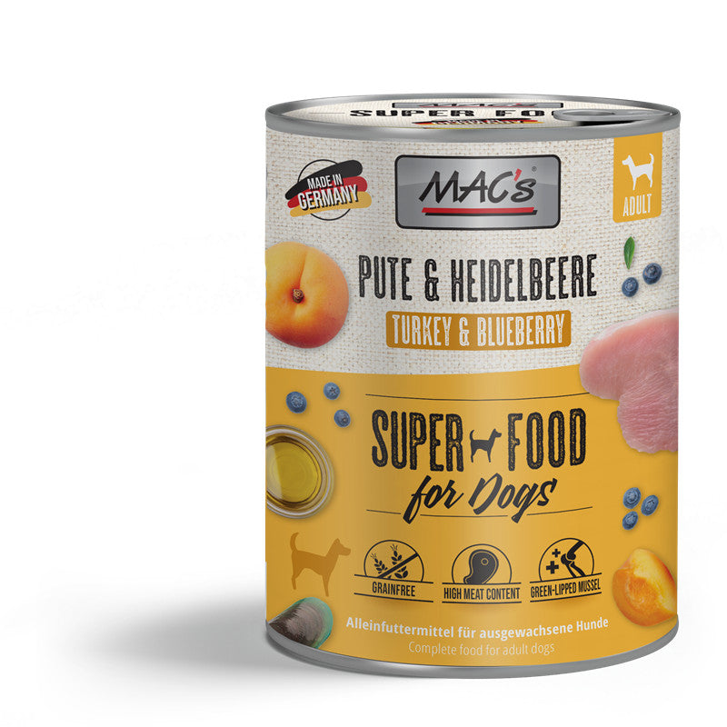 MAC's DOG Pute & Heidelbeere 800 g