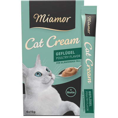 Miamor Cat Snack Geflügel-Cream  6x15g