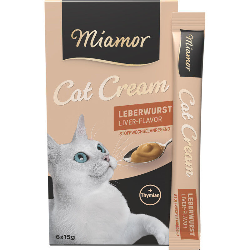 Miamor Cat Snack Leberwurst-Cream 6 x 15 g