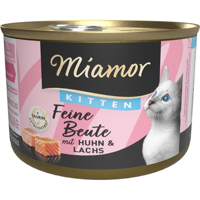 Miamor Feine Beute Kitten - Huhn & Lachs 185 g