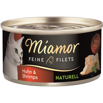 Miamor Feine Filets Naturelle Huhn & Shrimps 80 g