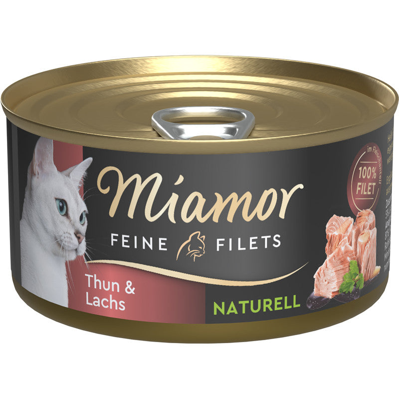 Miamor Feine Filets Naturelle Thunfisch & Lachs Dose 80 g