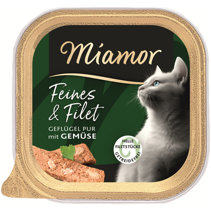 Miamor Feines & Filet Geflügel Pur & Gemüse 100 g